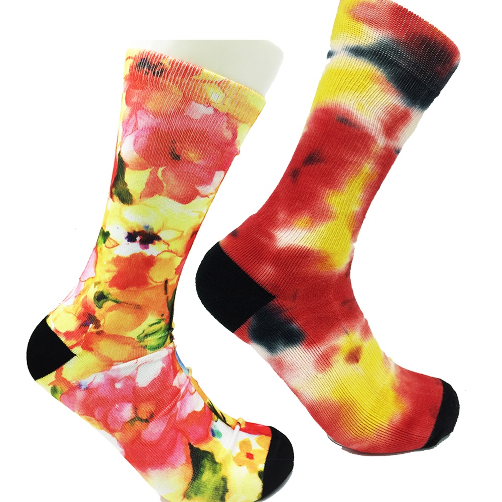 男式運動壓力襪印花襪中襪NF18078