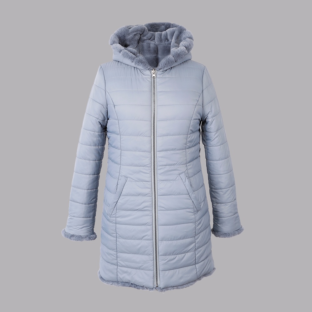 雙面穿帶帽大衣