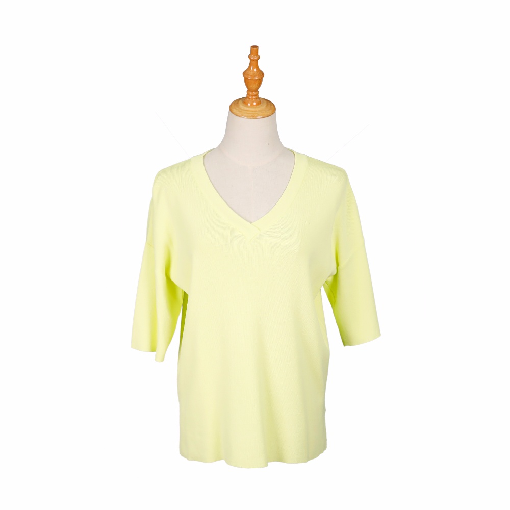 女式簡約針織短袖套衫